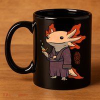 Cute Axolotl Philosopher 11oz C Handle Ceramic Mug