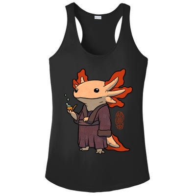 Cute Axolotl Philosopher Ladies PosiCharge Competitor Racerback Tank