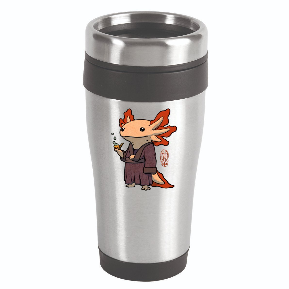 Cute Axolotl Philosopher 16oz Travel Tumbler