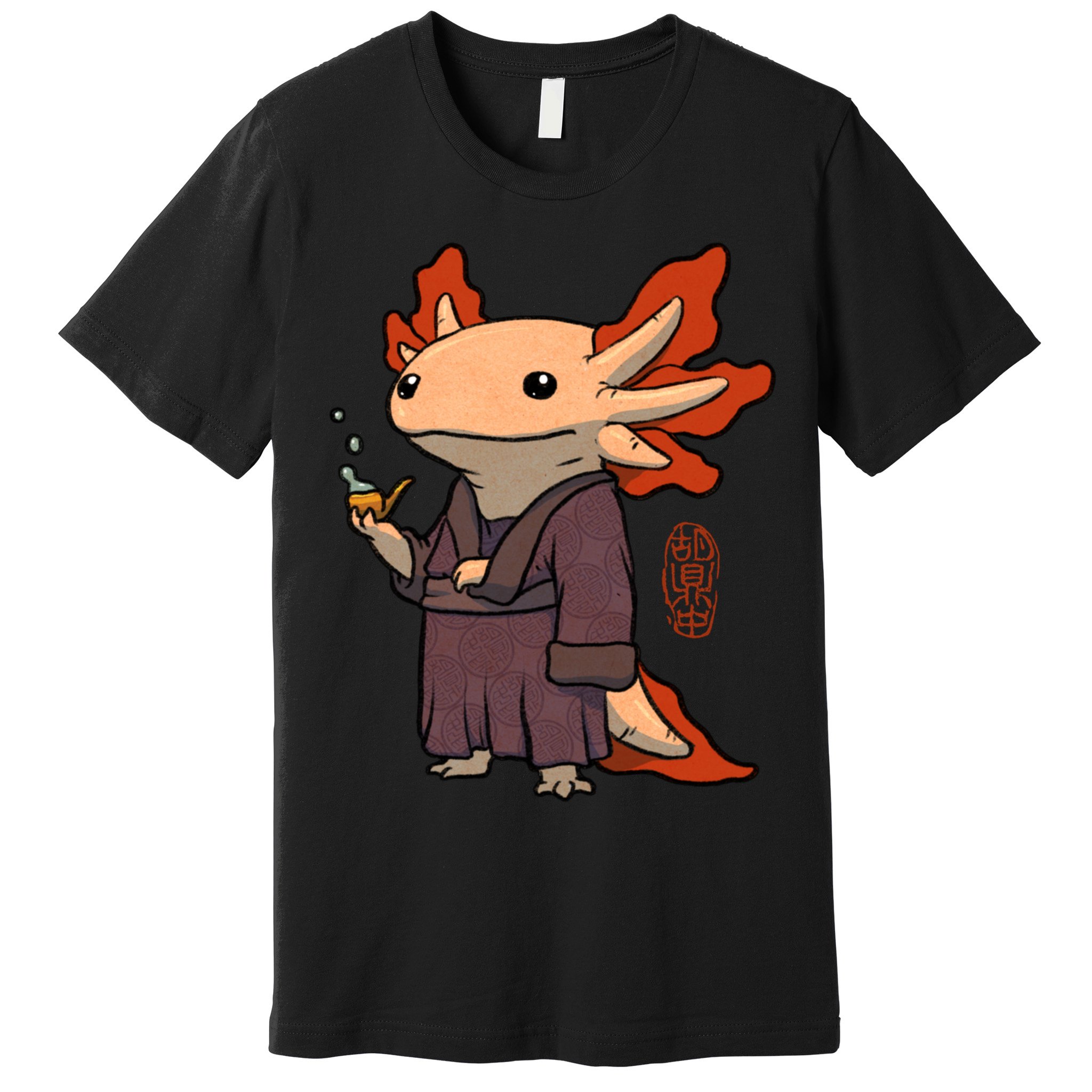 Cute Axolotl Philosopher Premium T-Shirt