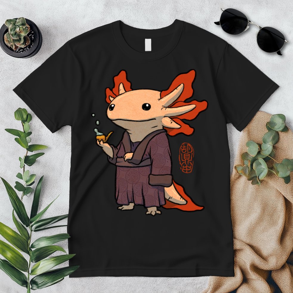 Cute Axolotl Philosopher Premium T-Shirt