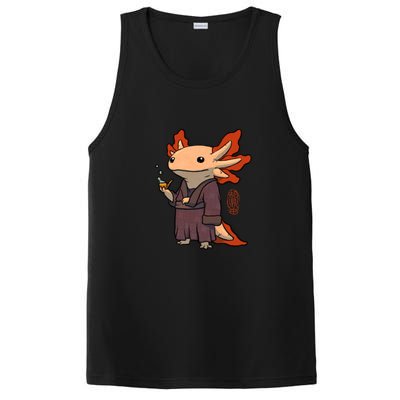 Cute Axolotl Philosopher PosiCharge Competitor Tank