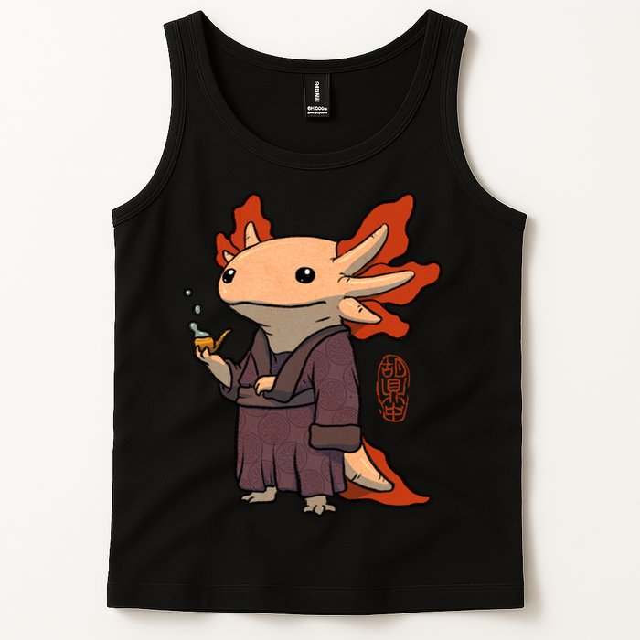 Cute Axolotl Philosopher Tank Top