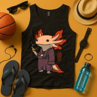 Cute Axolotl Philosopher Tank Top
