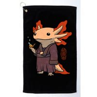 Cute Axolotl Philosopher Golf Towel