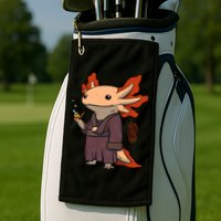 Cute Axolotl Philosopher Golf Towel