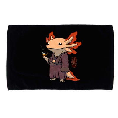 Cute Axolotl Philosopher Microfiber Hand Towel