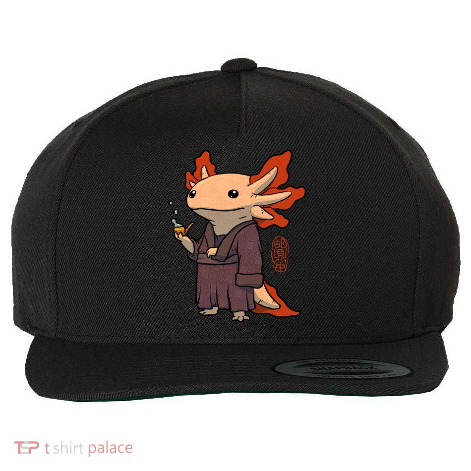 Cute Axolotl Philosopher Wool Snapback Cap