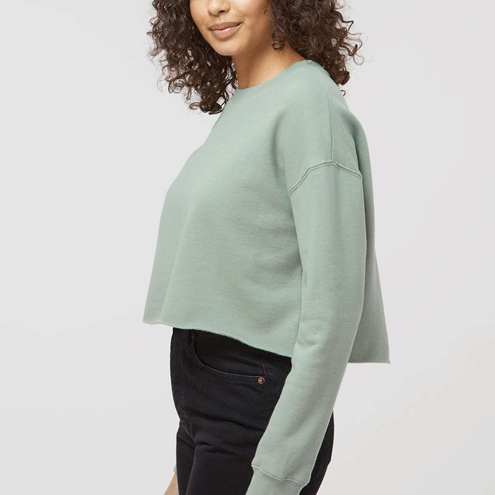 Cute Axolotl Philosopher Cropped Pullover Crew