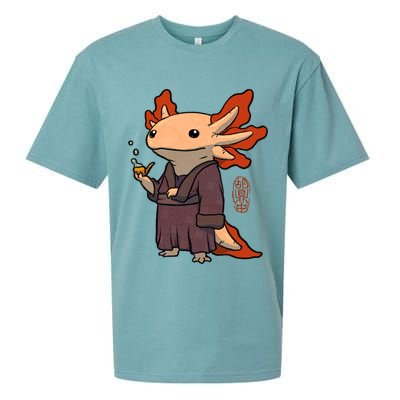 Cute Axolotl Philosopher Sueded Cloud Jersey T-Shirt
