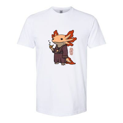 Cute Axolotl Philosopher Softstyle CVC T-Shirt