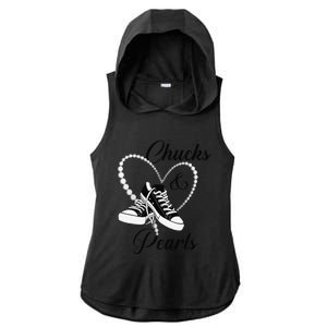 Chucks And Pearls 2024 IM With Her Kamala 2024 Gift Ladies PosiCharge Tri-Blend Wicking Draft Hoodie Tank