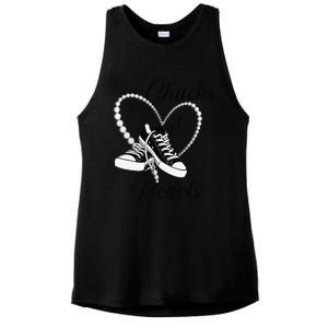 Chucks And Pearls 2024 IM With Her Kamala 2024 Gift Ladies PosiCharge Tri-Blend Wicking Tank