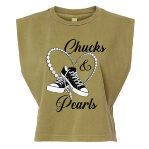 Chucks And Pearls 2024 IM With Her Kamala 2024 Gift Garment-Dyed Women's Muscle Tee