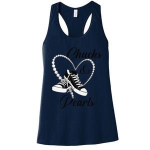 Chucks And Pearls 2024 IM With Her Kamala 2024 Gift Women's Racerback Tank