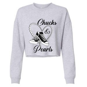 Chucks And Pearls 2024 IM With Her Kamala 2024 Gift Cropped Pullover Crew