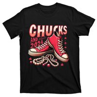 Chucks And Pearls 2024 President Election Day Kamala Harris T-Shirt