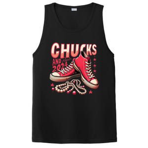 Chucks And Pearls 2024 President Election Day Kamala Harris PosiCharge Competitor Tank