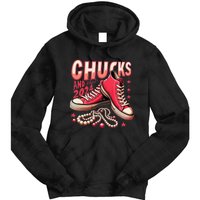 Chucks And Pearls 2024 President Election Day Kamala Harris Tie Dye Hoodie