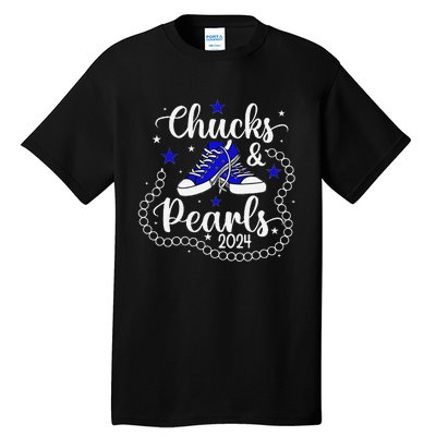 Chucks And Pearls Kamala Harris 2024 Tall T-Shirt