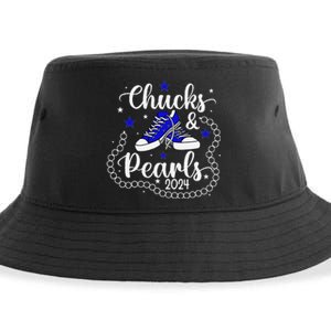 Chucks And Pearls Kamala Harris 2024 Sustainable Bucket Hat