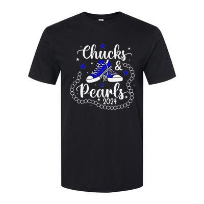 Chucks And Pearls Kamala Harris 2024 Softstyle® CVC T-Shirt