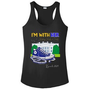 Chucks And Pearls IM With Her Kamala 2024 Ladies PosiCharge Competitor Racerback Tank