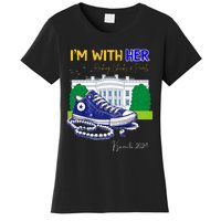 Chucks And Pearls IM With Her Kamala 2024 Women's T-Shirt