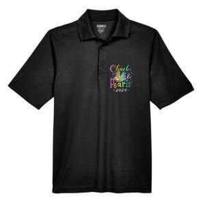 Chucks And Pearls IM With Her Kamala 2024 Men's Origin Performance Pique Polo