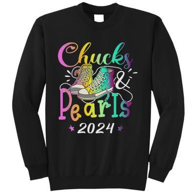 Chucks And Pearls IM With Her Kamala 2024 Sweatshirt