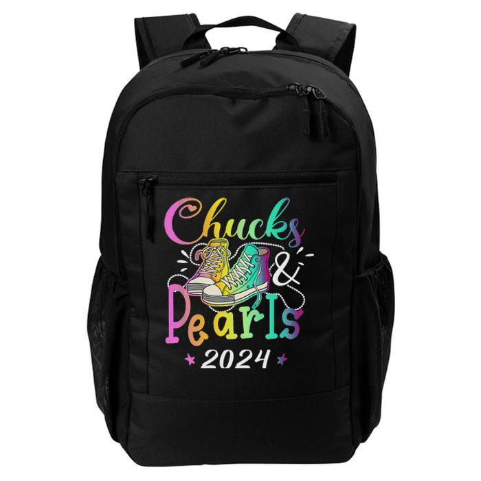 Chucks And Pearls IM With Her Kamala 2024 Daily Commute Backpack