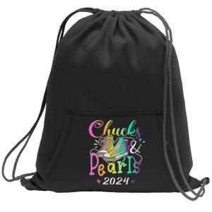 Chucks And Pearls IM With Her Kamala 2024 Sweatshirt Cinch Pack Bag