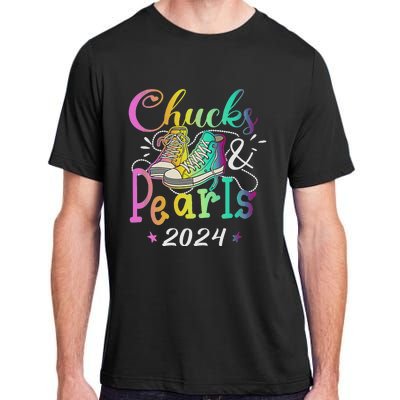 Chucks And Pearls IM With Her Kamala 2024 Adult ChromaSoft Performance T-Shirt