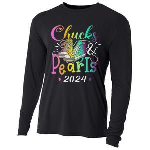 Chucks And Pearls IM With Her Kamala 2024 Cooling Performance Long Sleeve Crew