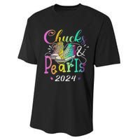 Chucks And Pearls IM With Her Kamala 2024 Performance Sprint T-Shirt