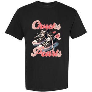 Chucks And Pearls IM With Her Kamala Garment-Dyed Heavyweight T-Shirt