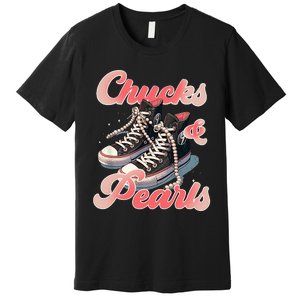 Chucks And Pearls IM With Her Kamala Premium T-Shirt