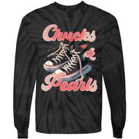 Chucks And Pearls IM With Her Kamala Tie-Dye Long Sleeve Shirt