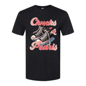 Chucks And Pearls IM With Her Kamala Softstyle CVC T-Shirt