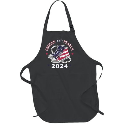 Chucks And Pearls Cute Women 2024 Full-Length Apron With Pockets