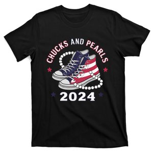 Chucks And Pearls Cute Women 2024 T-Shirt