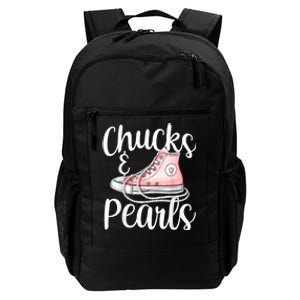 Chucks And Pearls Gift Kamala Harris New Vice President Daily Commute Backpack