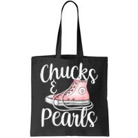 Chucks And Pearls Gift Kamala Harris New Vice President Tote Bag