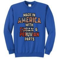 Cuban And Peruvian Made In America Mix Dna Heritage Vintage Sweatshirt