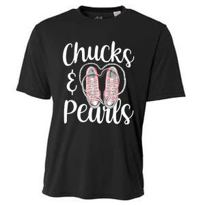 Chucks And Pearls Gift Kamala Harris New Vice President Cooling Performance Crew T-Shirt