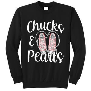 Chucks And Pearls Gift Kamala Harris New Vice President Sweatshirt