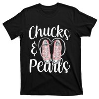 Chucks And Pearls Gift Kamala Harris New Vice President T-Shirt