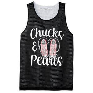 Chucks And Pearls Gift Kamala Harris New Vice President Mesh Reversible Basketball Jersey Tank