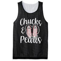 Chucks And Pearls Gift Kamala Harris New Vice President Mesh Reversible Basketball Jersey Tank