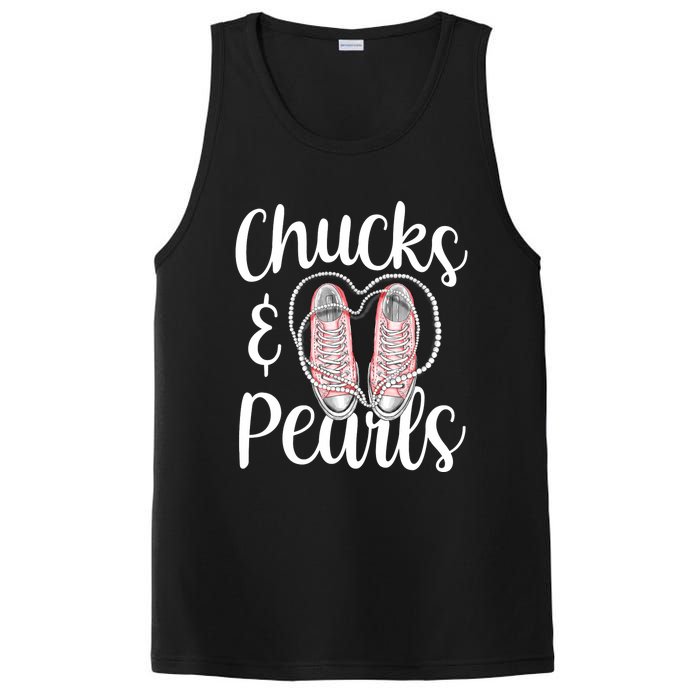 Chucks And Pearls Gift Kamala Harris New Vice President PosiCharge Competitor Tank